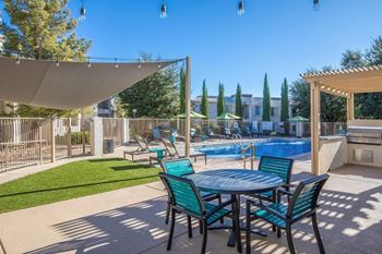 Poolside bbq grills